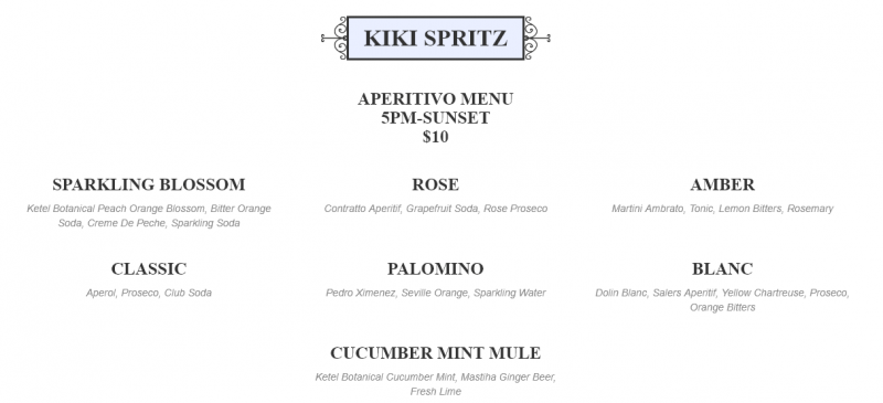 Kiki on the 2024 river menu